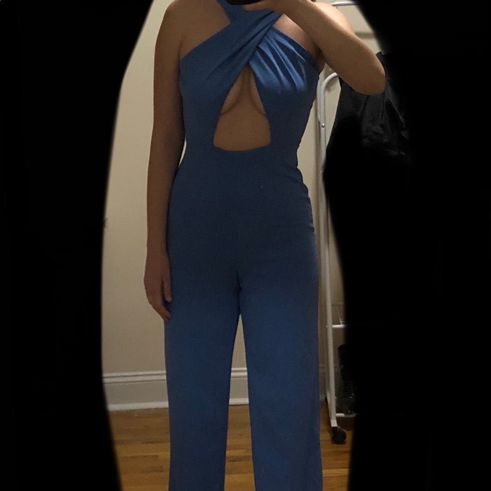 Blue Crisscross Jumpsuit 🪩